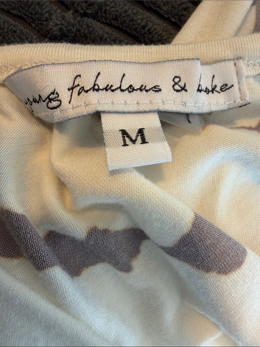 Young Fabulous & Broke Taupe & White Tie-Dye Ribbed Maxi Dress - Picture 2 of 3